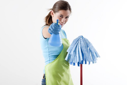 Living room carpet cleaning scene with fresh flooring and modern interior