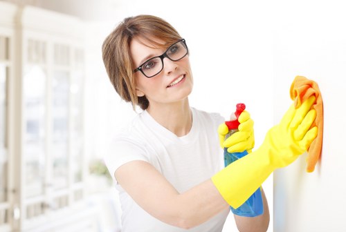 Cleaner removing fresh pet stain from carpet